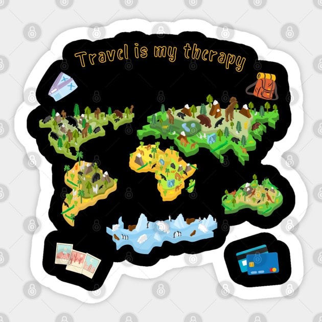 Travel therapy Sticker by WearPrint